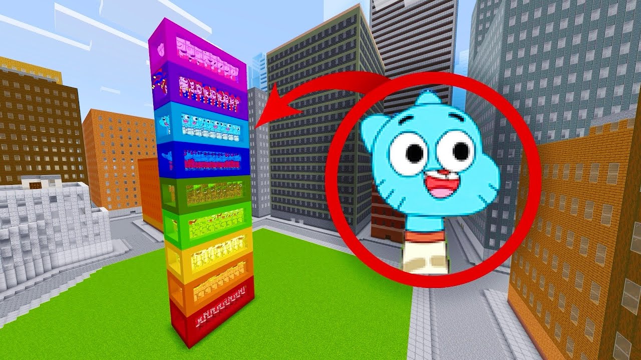 More Sprunki OC In Coloured Boxes In Minecraft PE MOD