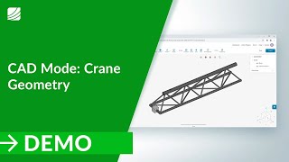 CAD Cleaning of a Crane Geometry using CAD mode