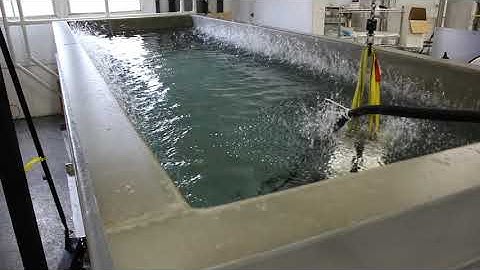 C-Bass underwater transducer during a performance test