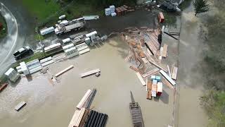 Flooding of Hunter Creek in Gold Beach, OR 3/16/2025.
