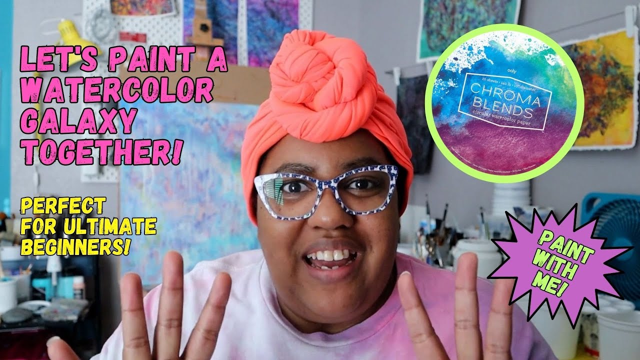 Paint With Me Ultimate Beginner Watercolor Galaxy (HowTo) YouTube