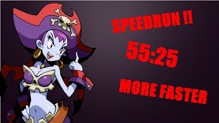 Shantae Half Genie Hero Pirate Queen's Quest Risky 100% speedrun 55:25 MORE FASTER