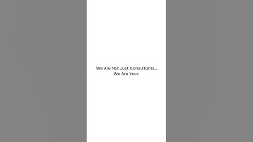 We are not just consultants.
