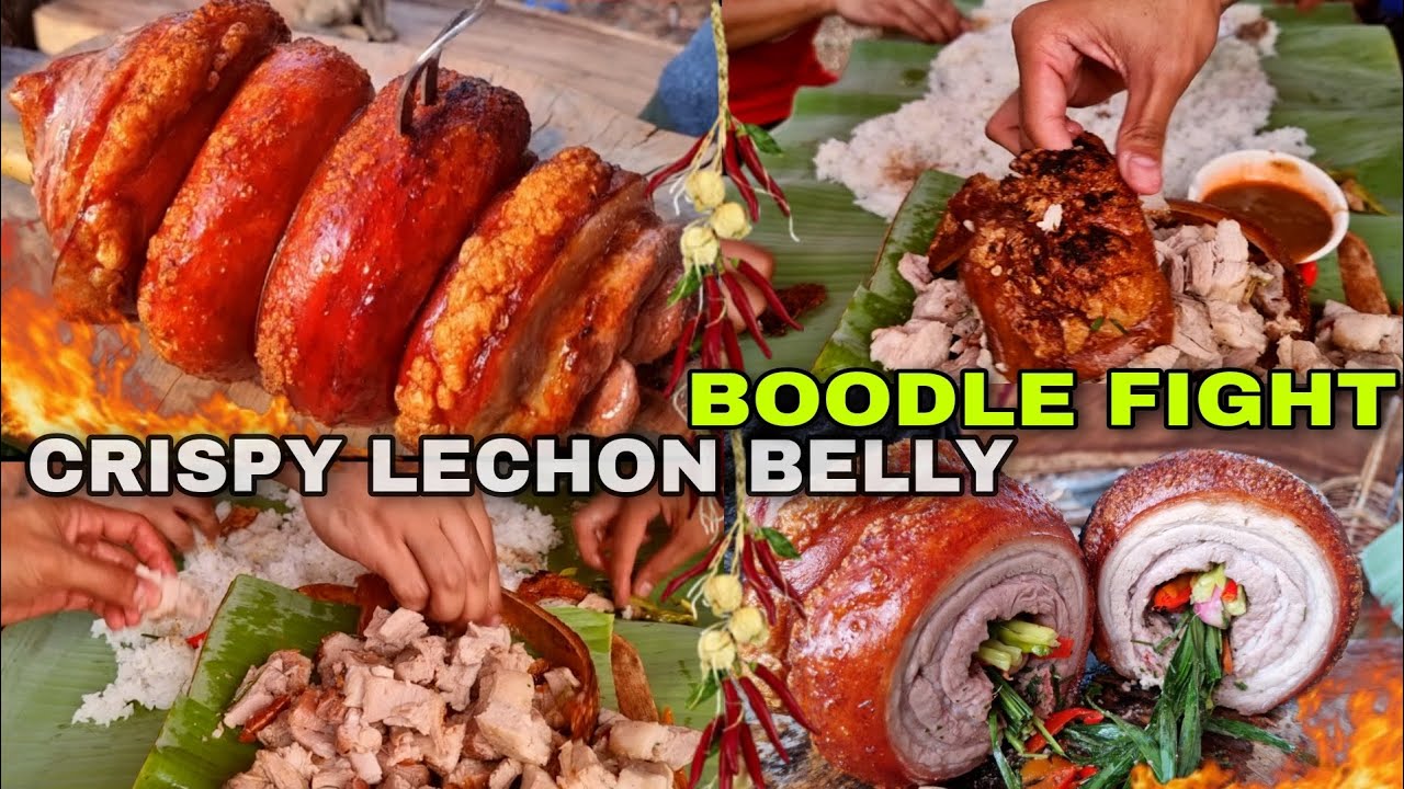 Lechon belly year end boodle fight special - YouTube