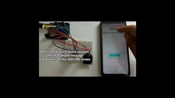 #display  on SSD1306 #screen  a #message  transmitted to #arduino  via #bluetooth #shorts