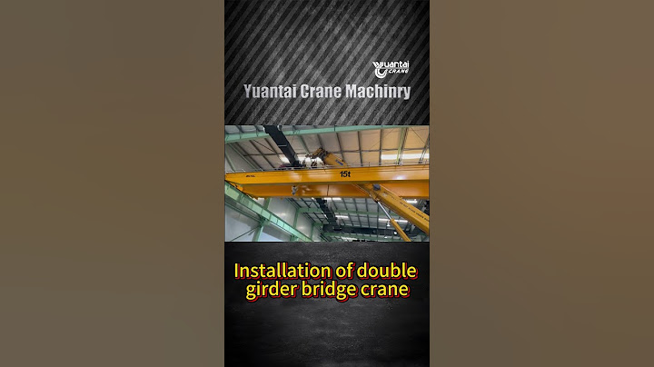 Installation of 15-ton double girder overhead cranes