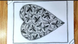 Pattern 553|Zentangle|Zentangle art|zenfloral art|Zendoodle art|Floral art|Doodle art|Easy art