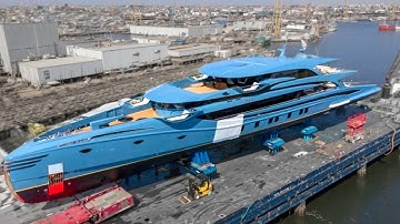 SuperYacht Factory where The INSANE Yachts are made🌊Production process inside MegaYacht yards