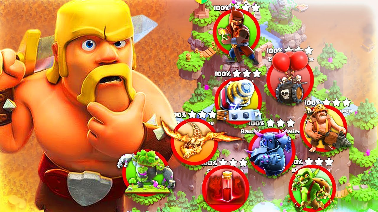 100% in EINEM Angriff für JEDEN BEZIRK in der Clanstadt | Clash of Clans (deutsch)