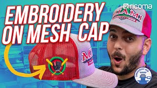 EMBROIDERY on MESH | How to Embroider Mesh Caps | (EMB Hub Ep131) screenshot 2