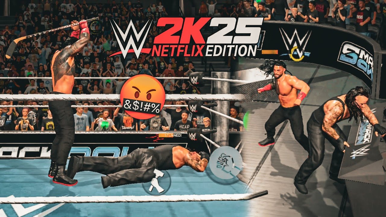 ROMAN REIGNS VS UNDERTAKER WWE FIGHT | WWE 2K25 NETFLIX EDITION MOBILE GAMEPLAY | | PART-7 |