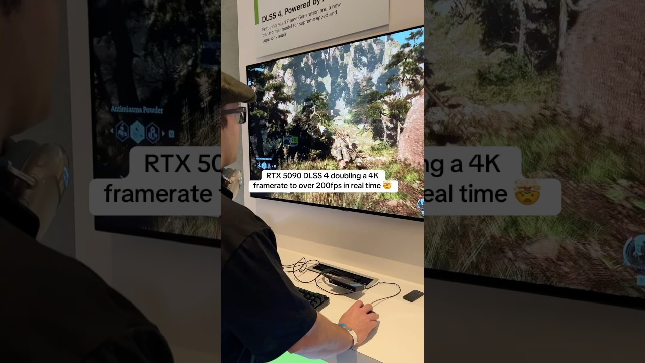 RTX 5090 DLSS 4 Doubles 4K Framerate to Over 200FPS in Real Time 