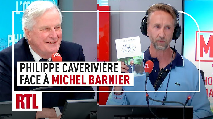 Philippe Caverivière facing Michel Barnier