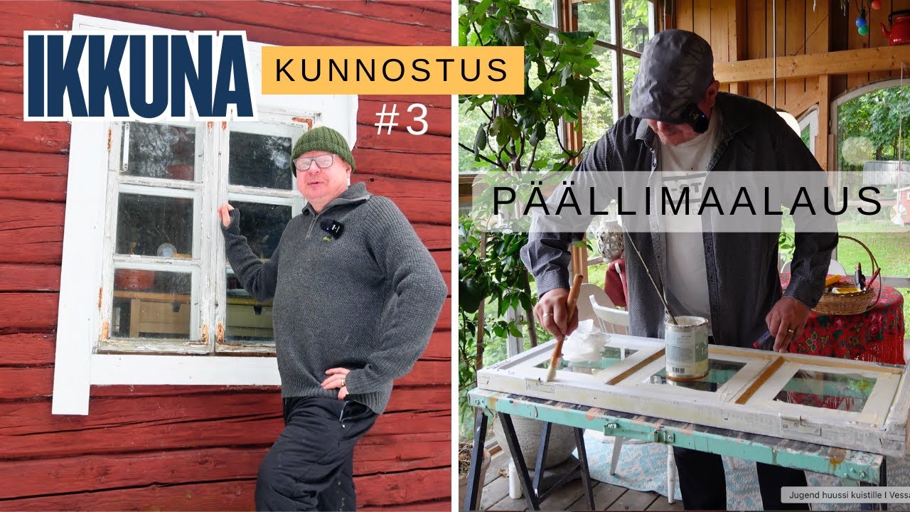 Ikkunakunnostus #3: Päällimaalaus