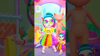 mytalkingangela2 cosplay makeover 🦋👑💗#mytalkingangela2 #cosplay  #shorts