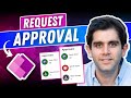 How to request an approval process from power apps  full tutorial