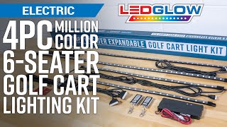 Unboxing | 4pc Expandable Electric 6-Seater Golf Cart LED Lighting Kit