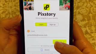 How To Sign Up On Pixstory screenshot 1