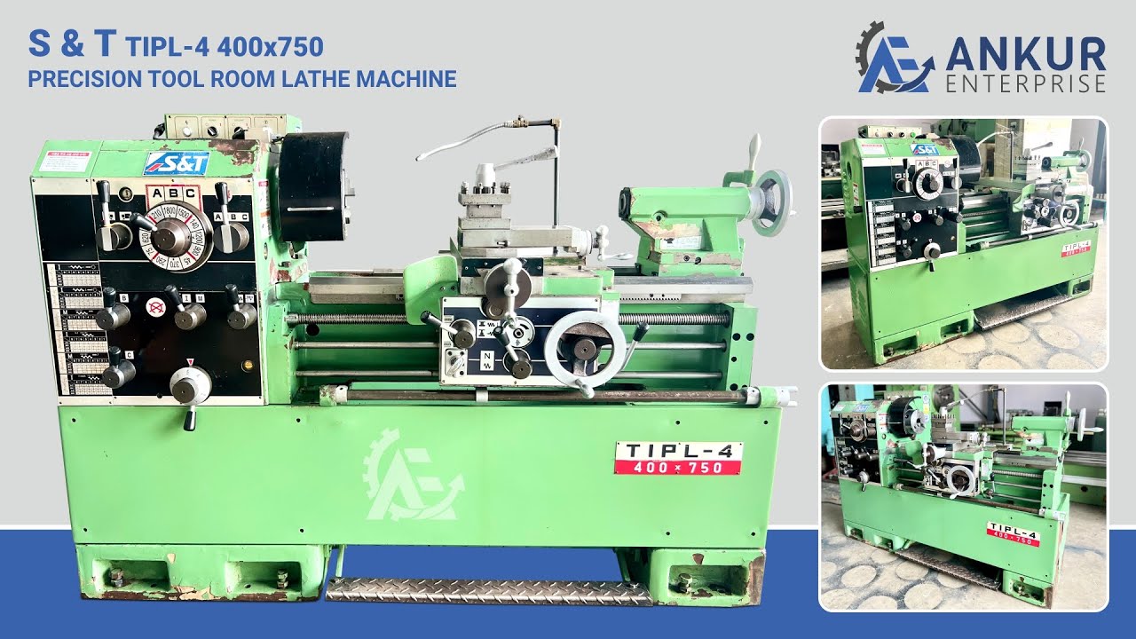 Precision Tool Room Lathe - S&T (Korea) TIPL-4 400X750 - YouTube