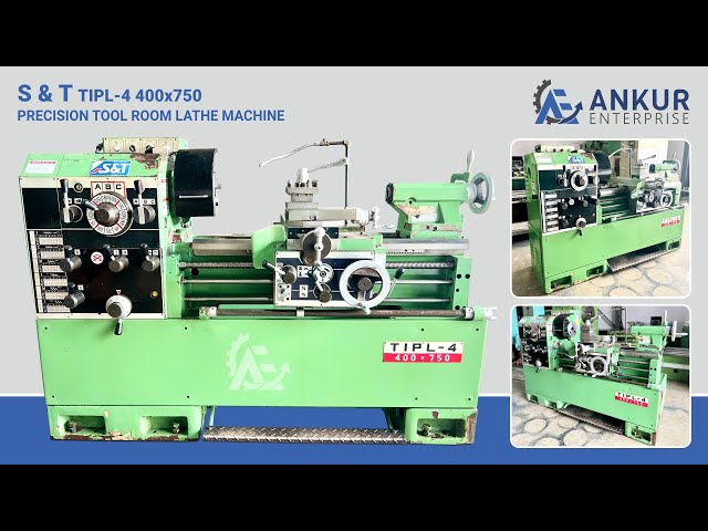 Precision Tool Room Lathe - S&T (Korea) TIPL-4 400X750 - YouTube