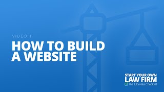 Video 1 How to Build a Website