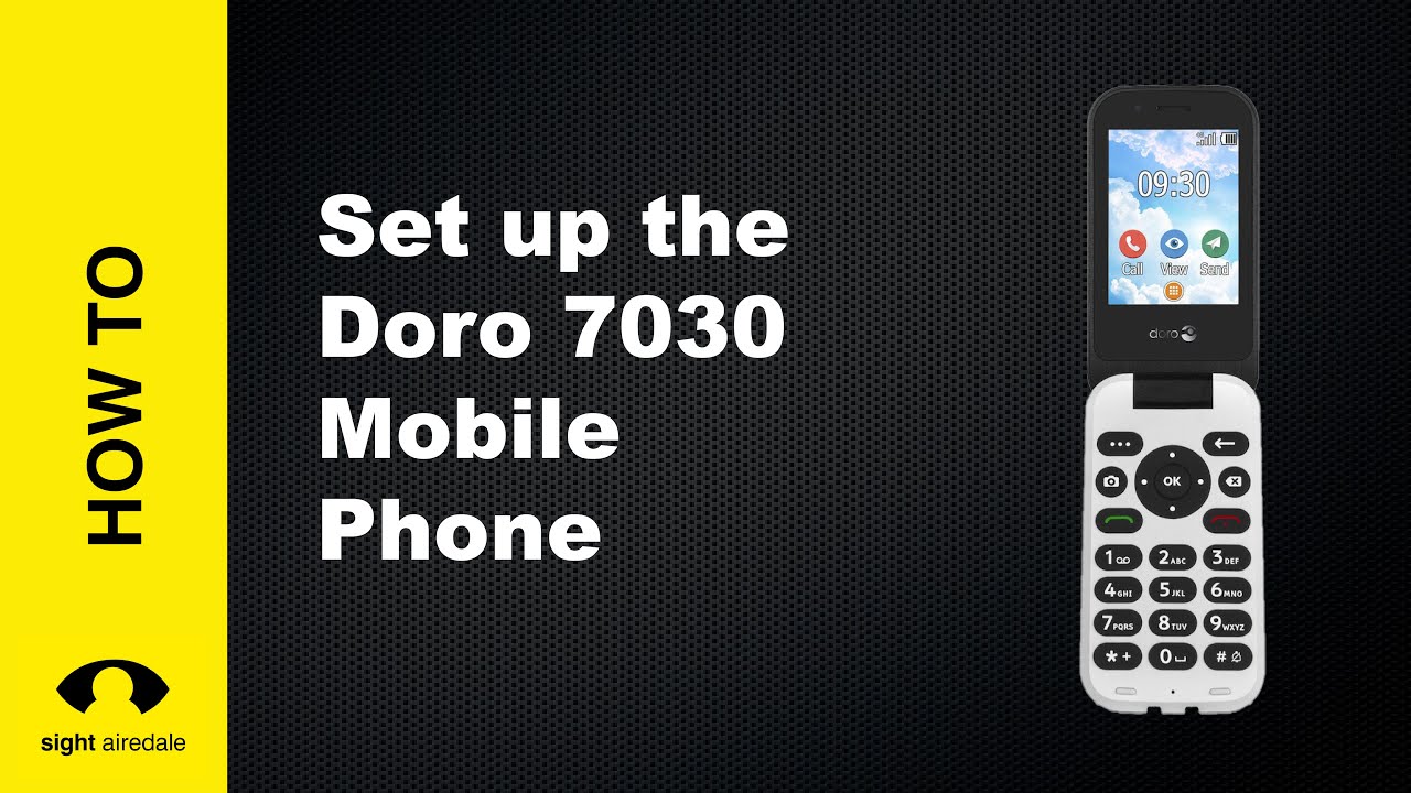Doro 1380 - téléphone simple - touche SOS - Bazile