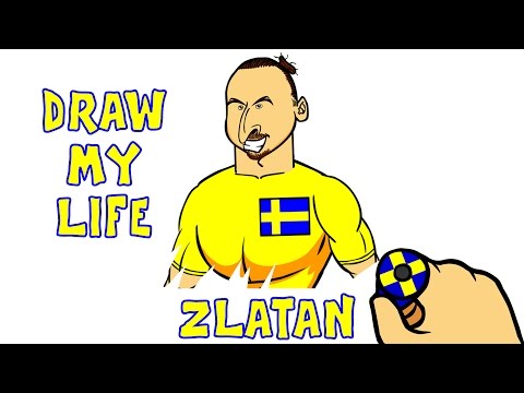 DRAW MY LIFE - Zlatan Ibrahimovic (Top quotes goals moments)(Parody cartoon animation)