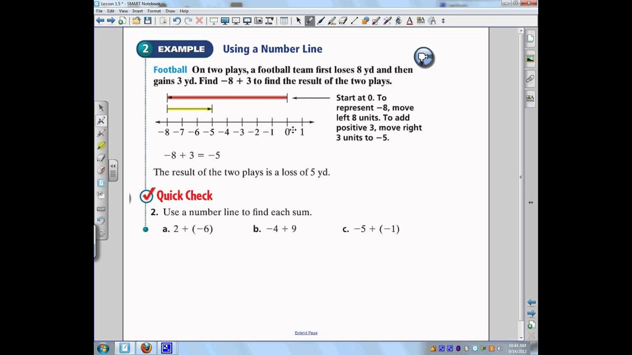 Lesson 1 5 Adding Integers - YouTube