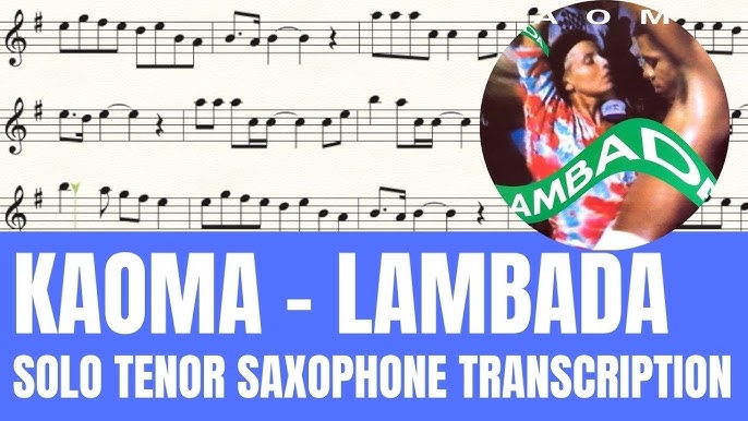 Lambada sheet music for clarinet solo (PDF)
