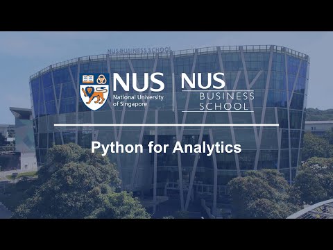 Python for Analytics | Nus Business School | Emeritus