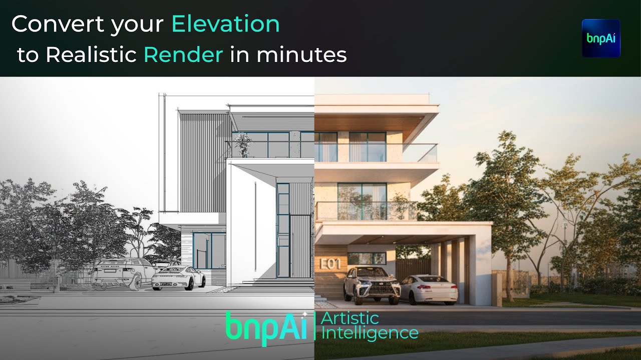 Architecture Elevations to 3D Renders in seconds | How to use Elevation to Render Feature