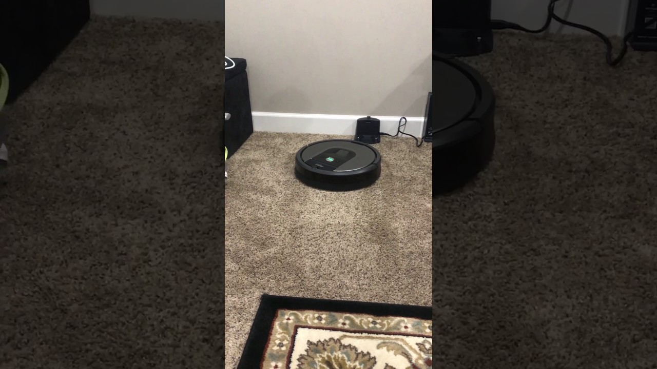 Irobot roomba 960 failed to get on to black bordered rug YouTube