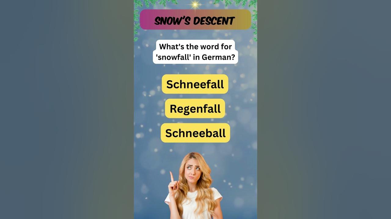 what-s-the-word-for-snowfall-in-german-deutschlernen