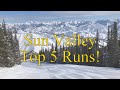 The top 5 runs at sun valley
