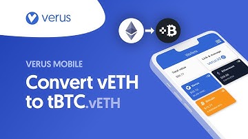 How to convert vETH to tBTC.vETH in Verus Mobile