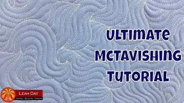 How to Quilt McTavishing! Quilting on a Home Machine and Longarm Frame