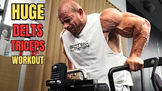 THIS IS HOW I BUILT SOME OF THE BIGGEST SHOULDERS AND TRICEPS EVER!