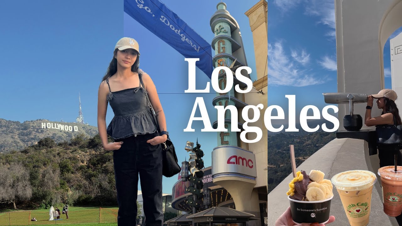 Los Angeles travel vlog 🌴 3 days in LA (urth caffe, hollywood, the grove, etc)