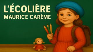 Lécolière Poésie De Maurice Carême Poème Illustré