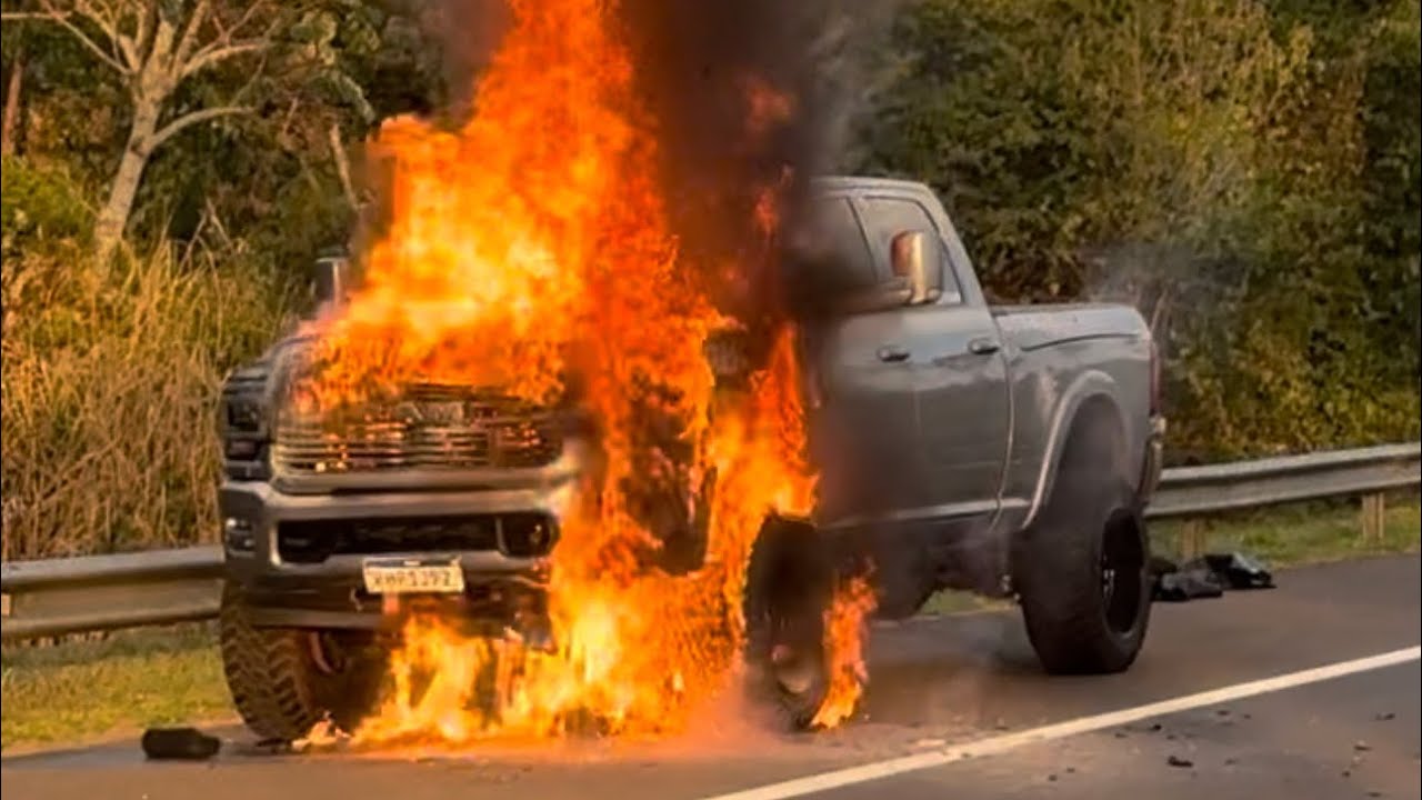 DODGE RAM PEGOU FOGO NO MEIO DA VIAGEM!!!🔥😱 SUSTO ENORME!!!