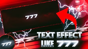 🔥Text Effect Like 777 In Kinemaster ! How To Make Text Animation Like 777 On Android - Rare Editz
