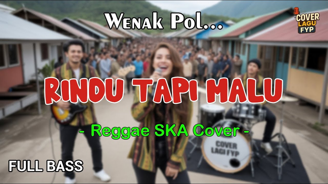Rindu Tapi Malu  | BIKIN MERINDING (Reggae Cover) || Full Bass