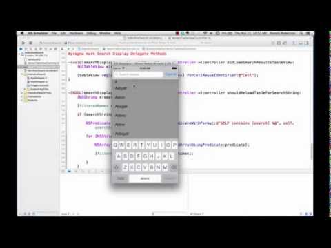 iOS Development -- Implementing Index & SearchBar to Tableview with Property List