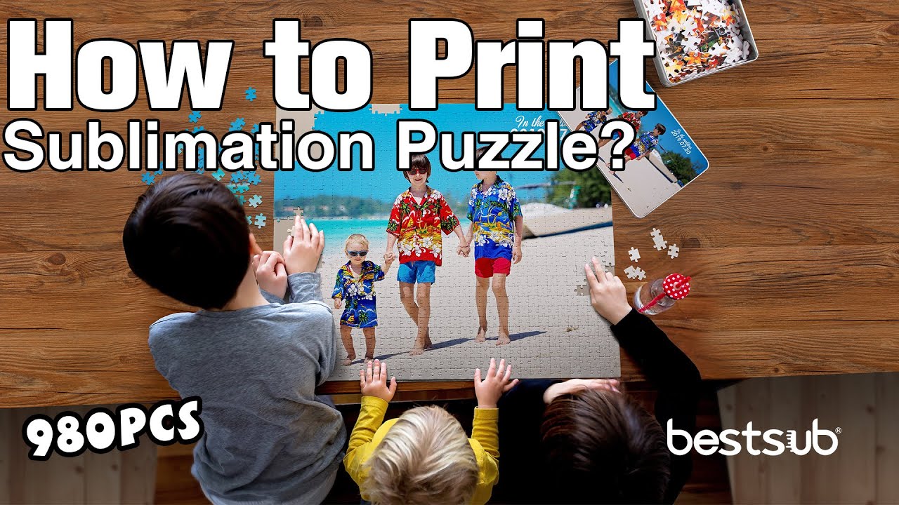 Sublimation on a puzzle FOR THE FIRST TIME!!!!! #howto