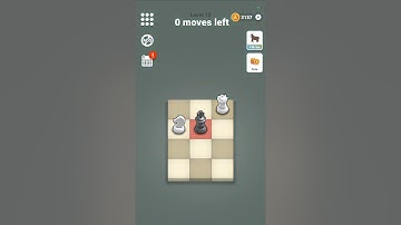 Pocket Chess level 12 walkthrough solution with strategy explanation (mate with queen and horse)