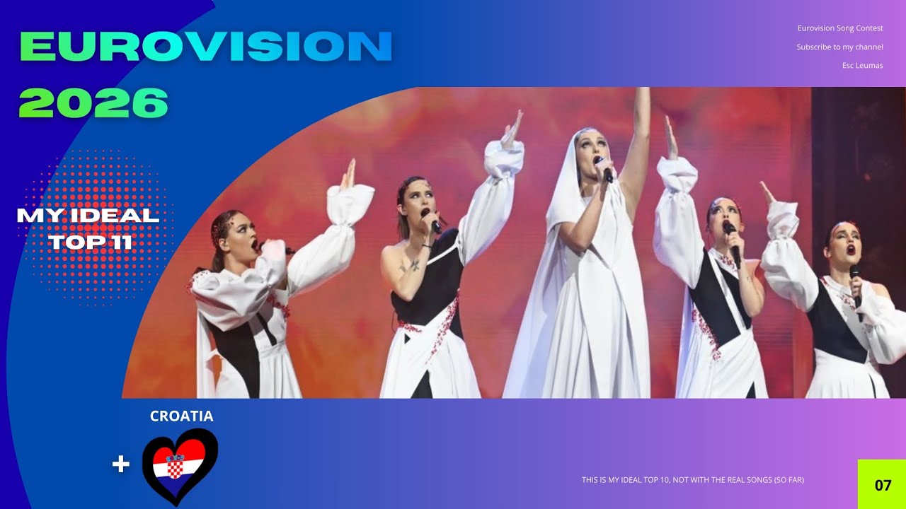 Eurovision 2026 🇦🇹 | My Ideal Top 11 | New: 🇭🇷