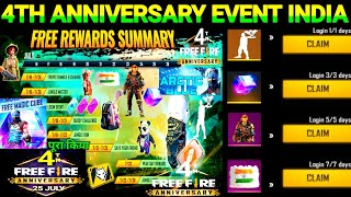Free Fire New Event | Free Fire 19 July Jai Farewell Event | Free Fire 4th Anniversary Event 2021