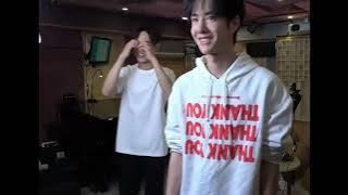 ddgg hold hands Wuji recording BTS #wangyibo #xiaozhan #yizhan #bjyx