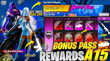 A15 Bonus Pass 3d Leaks | Next Bonus Pass Upgradeable Gun skin | Bonus Pass All Rewards | PUBGM 