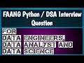 leetcode 75 | faang interview questions and answers | dsa for data engineer | dsa for data science